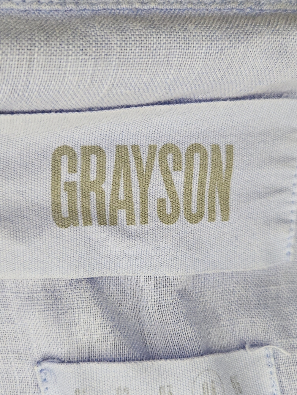 Grayson Relaxed V-Neck Button-Front Linen Blouse - Picture 4 of 7